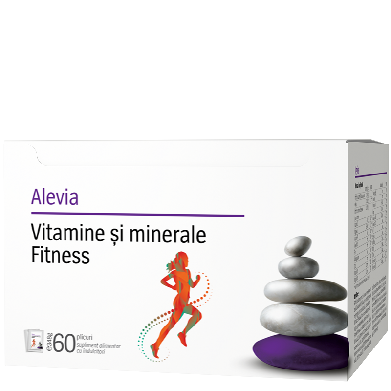 Vitamine si Minerale Fitness, 60 plicuri, Alevia