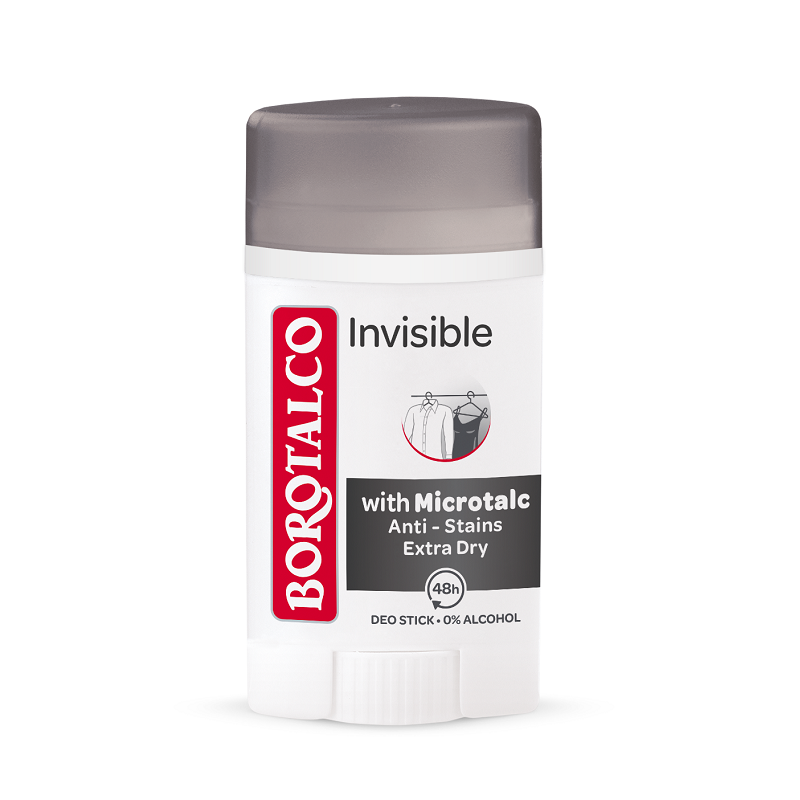 Deodorant stick Invisible, 40ml, Borotalco 