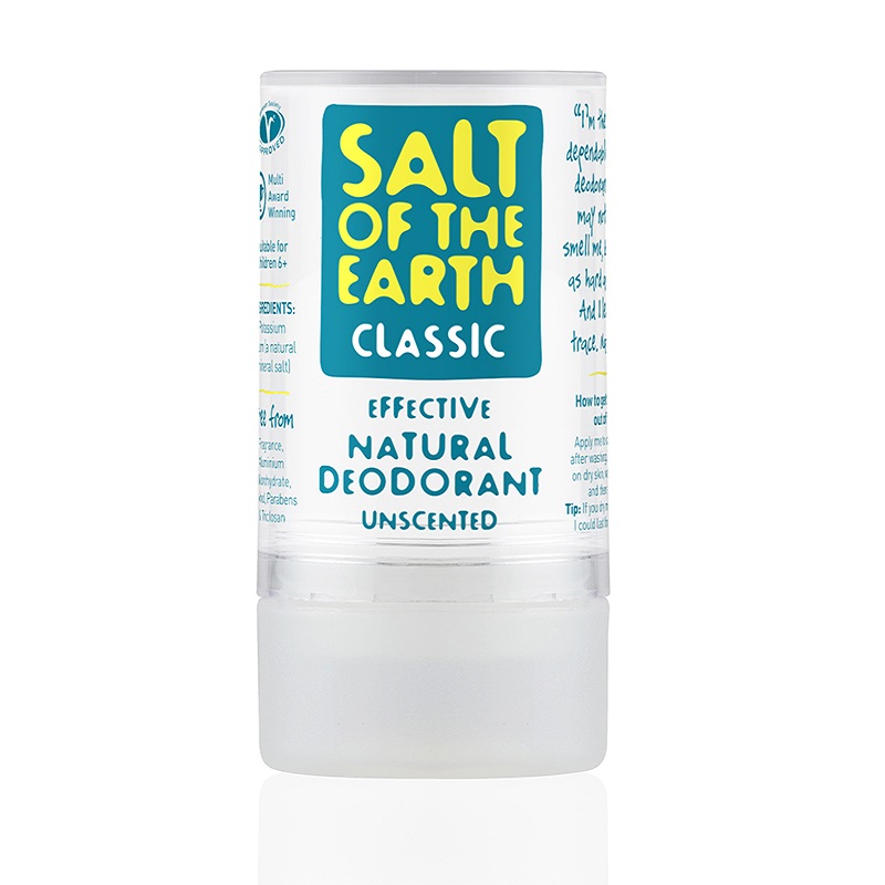 Deodorant stick natural clasic fara miros, Salt Of The Earth, 90 g, Crystal Spring