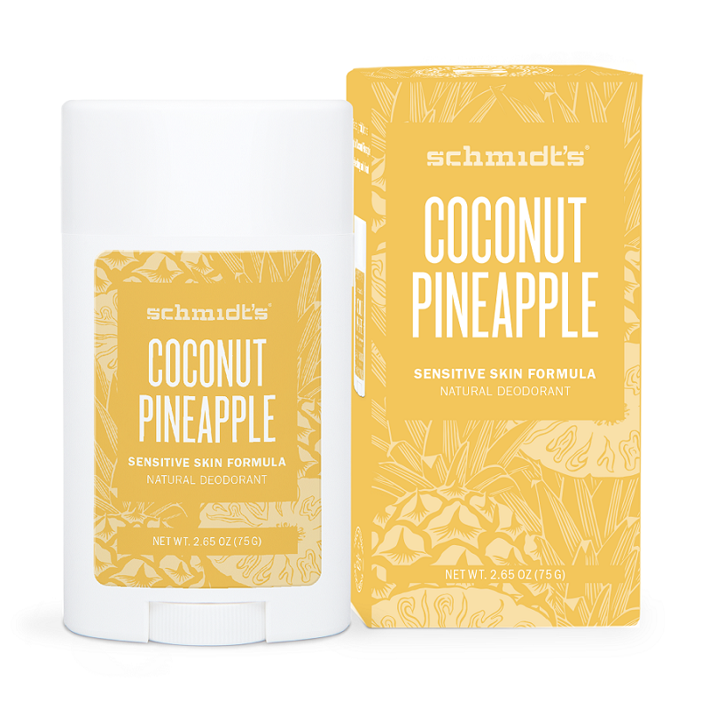 Deodorant stick pentru piele sensibila cu cocos si ananas, 75 g, Schmidts