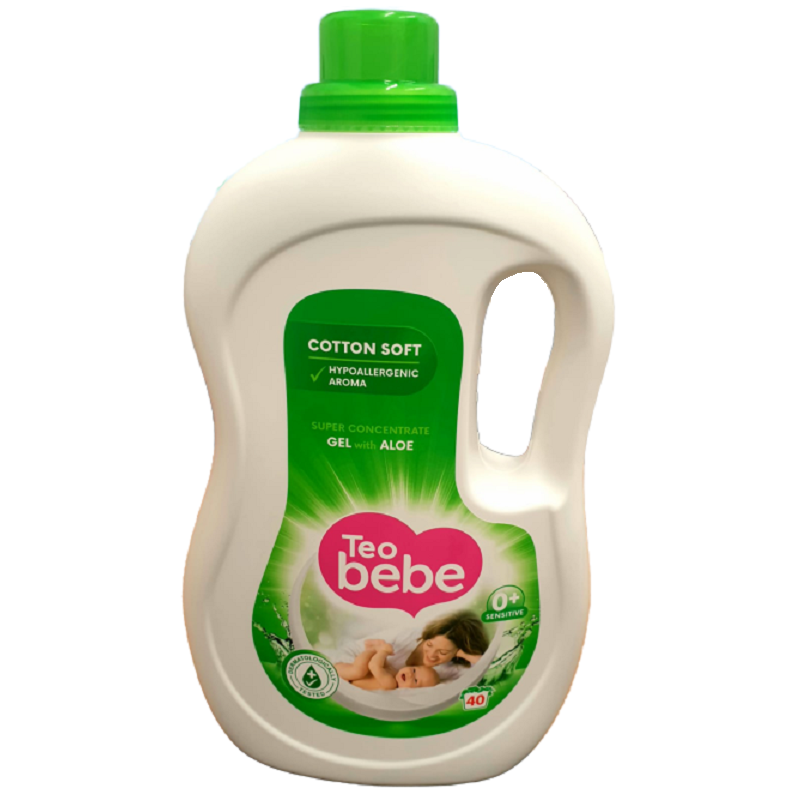Detergent lichid de rufe cu Aloe, 2.2 L, Teo Bebe