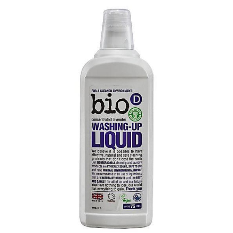 Detergent lighid pentru vase cu Lavanda, 750 ml, 127, Bio D Bwul