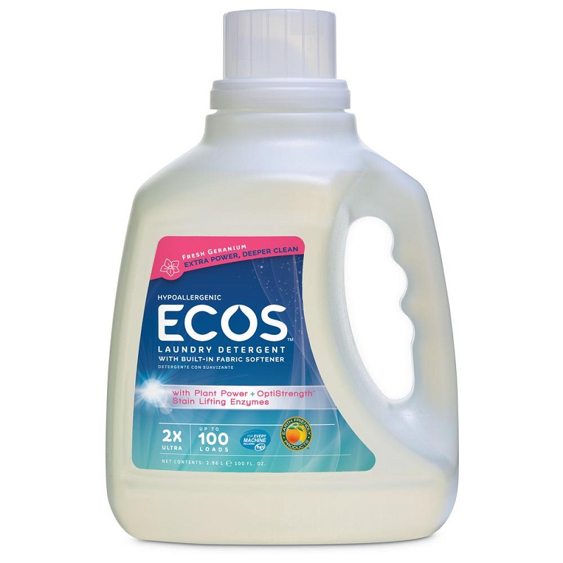 Detergent pentru rufe, enzime si muscata proaspata, 2960 ml, Ecos