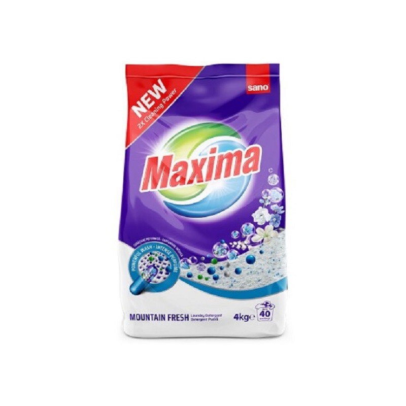 Detergent pentru rufe Mountain Fresh, 4 kg, Sano Maxima