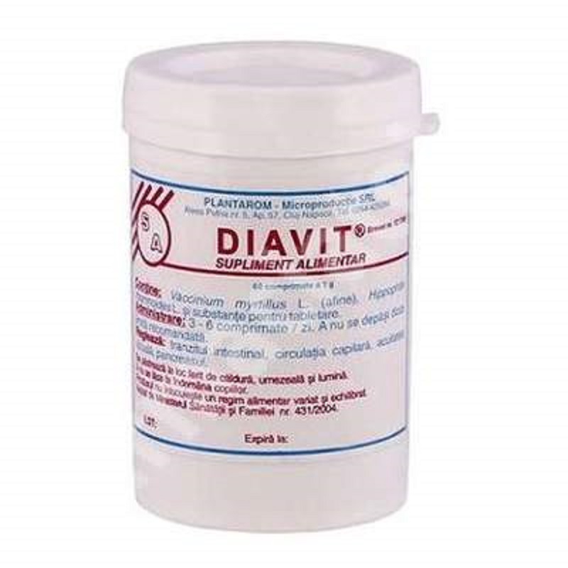 Diavit 1gr, 60 comprimate, Plantarom