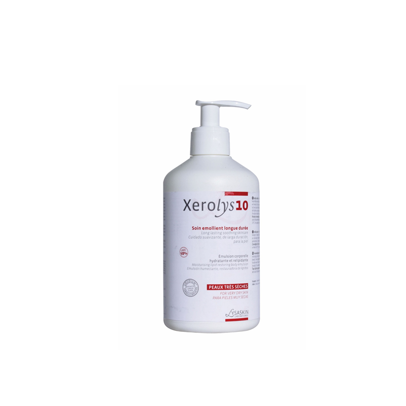Emulsie pentru piele uscata, Xerolys 10, 500 ml, Lab Lysaskin
