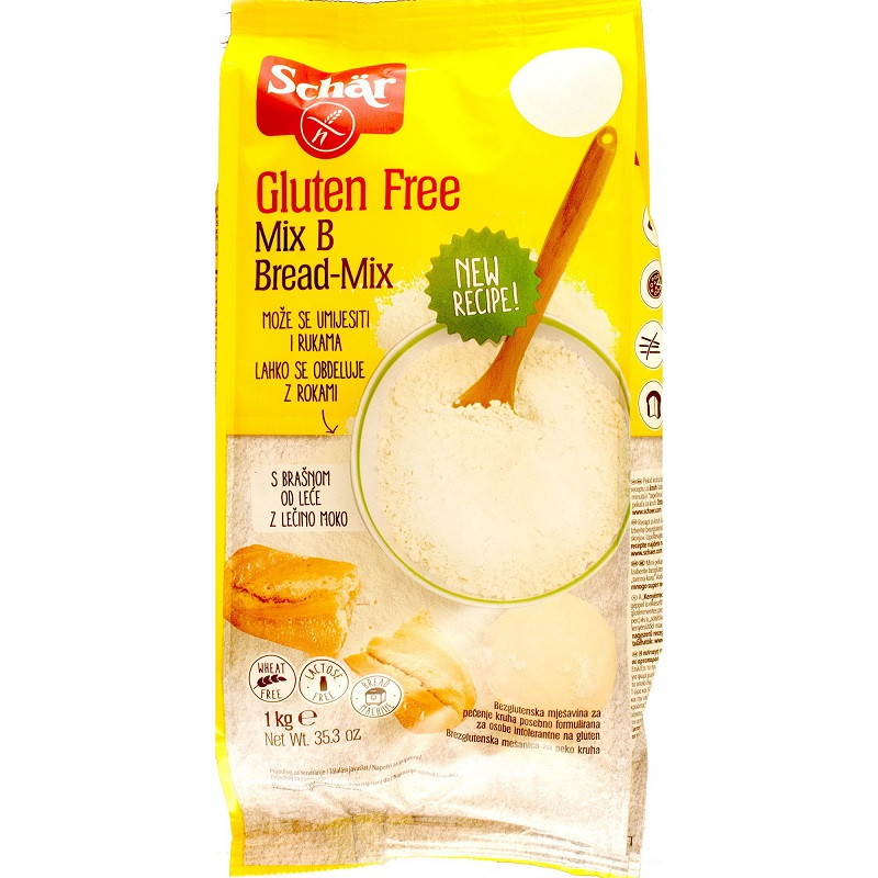 Faină Fără Gluten Pentru Pâine Mix B, 1 Kg, Schar : BebeTei