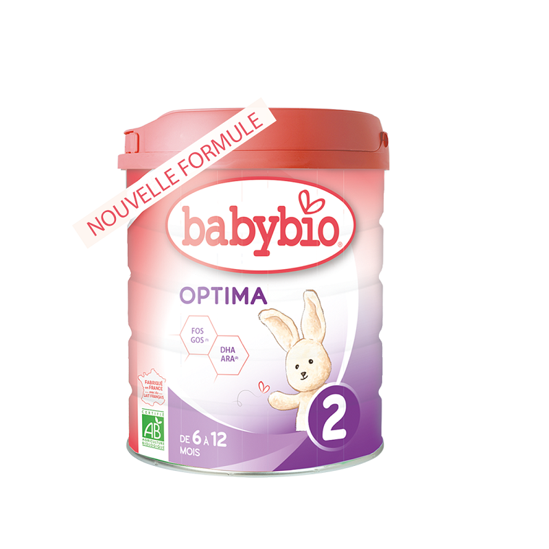Formula de lapte praf Bio de continuare Optima 2, 6 - 12 luni, 800 g, Babybio