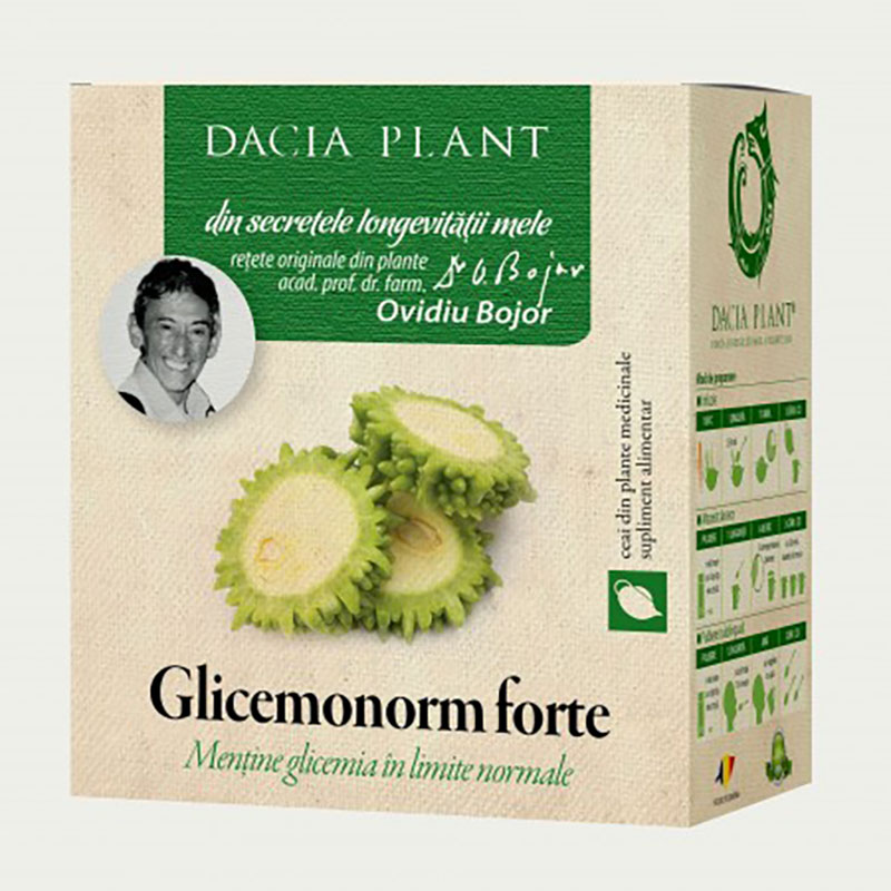 Ceai glicemonorm Forte, 50 g, Dacia Plant