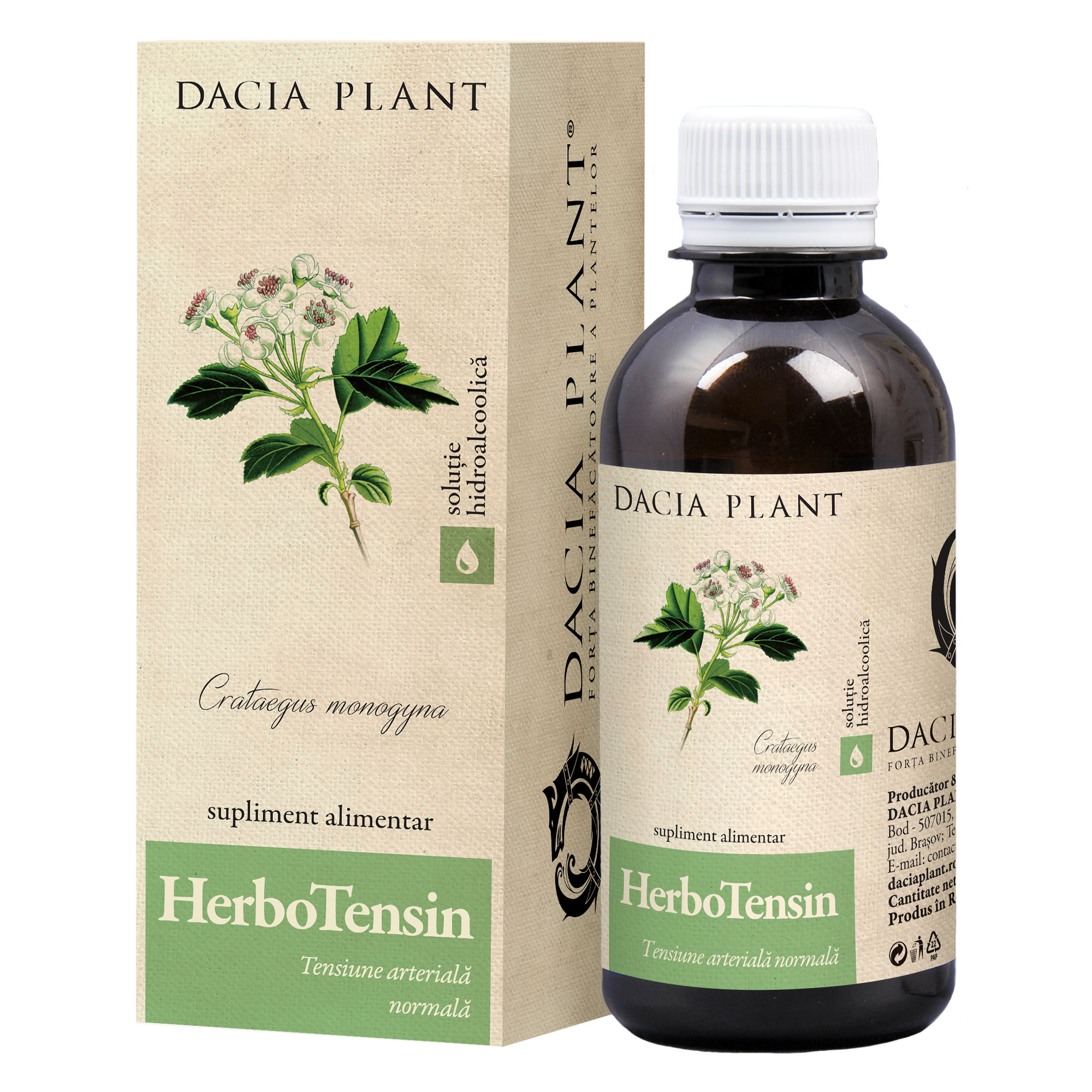 HerboTensin tinctura, 200 ml, Dacia Plant