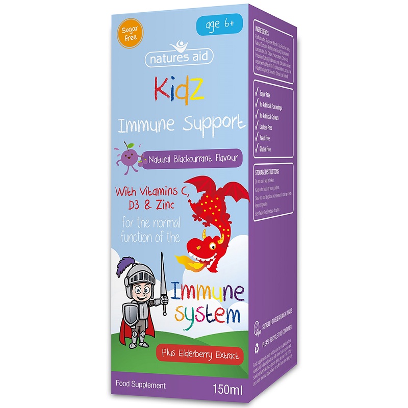 Kidz Immune Support sirop, 150 ml, NAT139010, Natures Aid