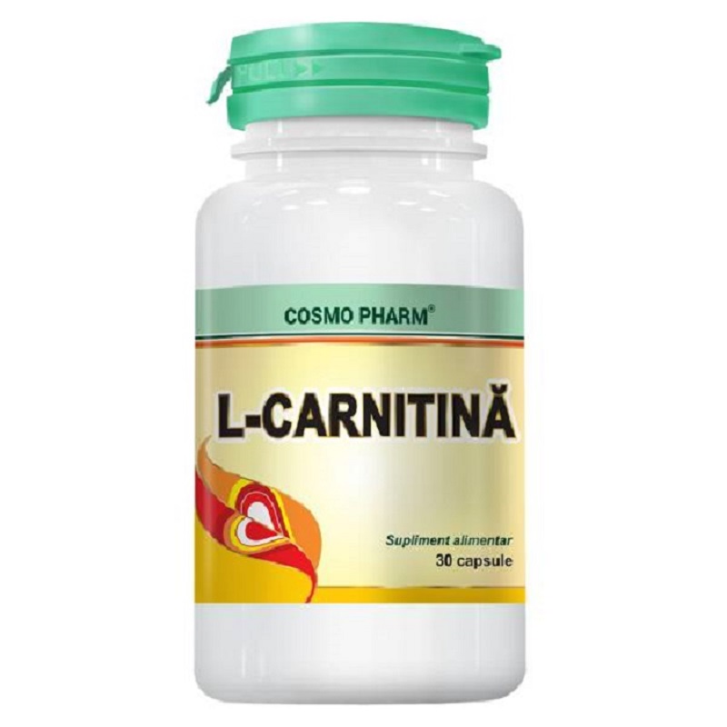 L-carnitina, 30 capsule, Cosmopharm