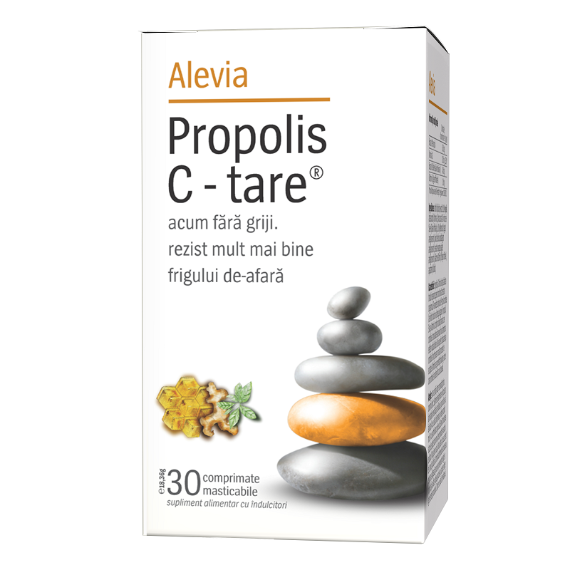 Propolis C Tare, 30 capsule, Alevia