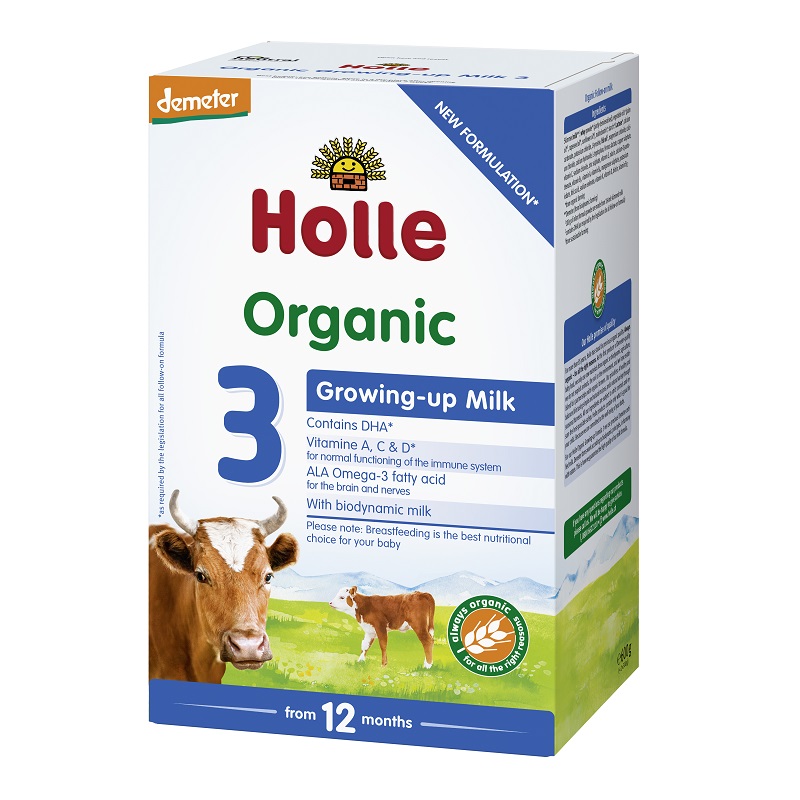 Formula de lapte praf Organic 3, +12 luni, 600 gr, Holle