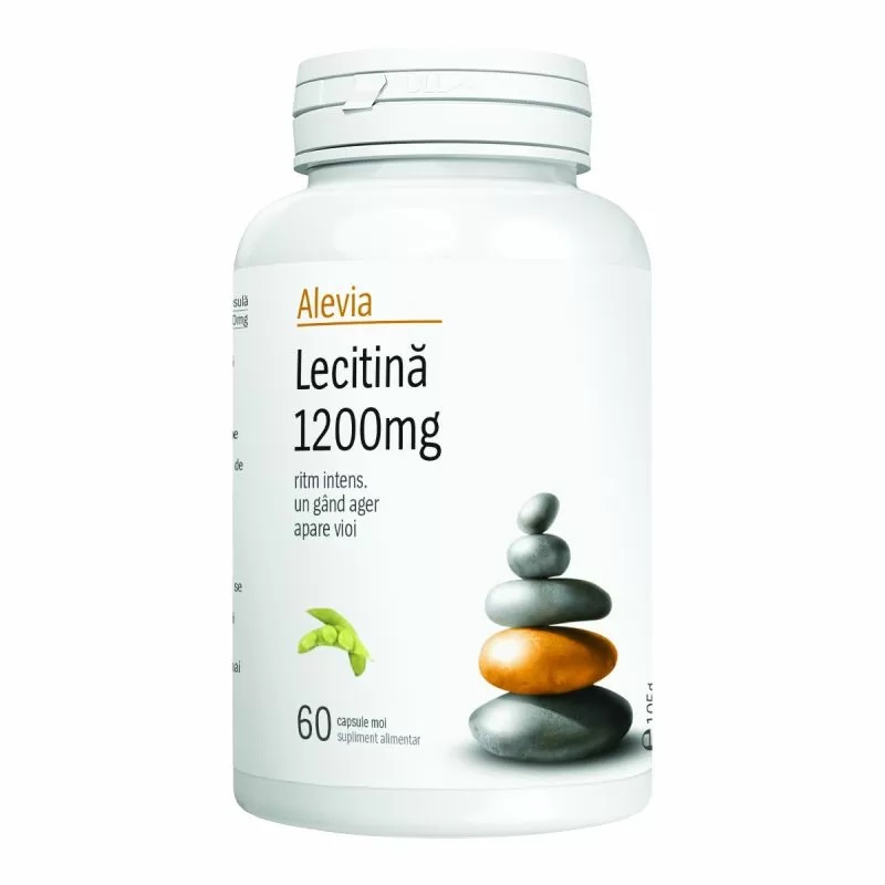 Lecitina 1200 mg, 60 capsule, Alevia