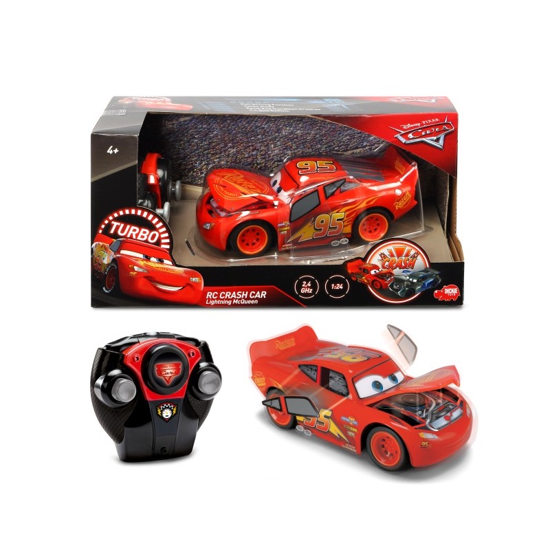 Lightning McQueen crazy crash, Rc Cars 3