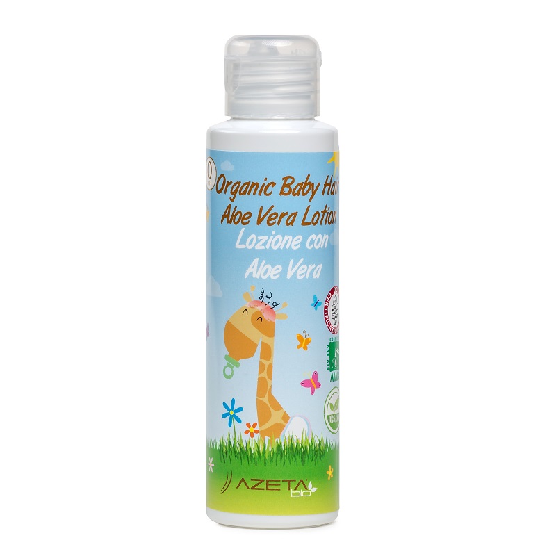 Lotiune Organica pentru parul bebelusilor cu Aloe Vera, 100 ml, Azeta Bio