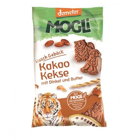 Mini biscuiti cu cacao Bio, 50 g, Tigru, Mogli