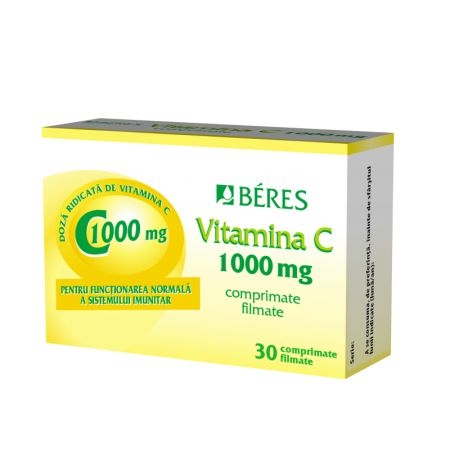 Vitamina C 1000 mg, 30 comprimate, Beres