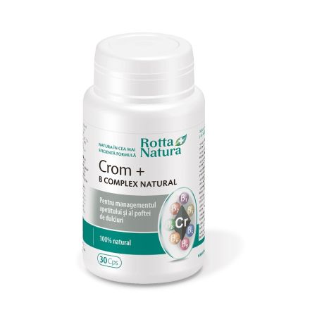 Crom B Complex Natural, 30 capsule], Rotta Natura