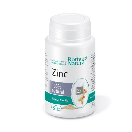 Zinc, 30 capsule, Rotta Natura
