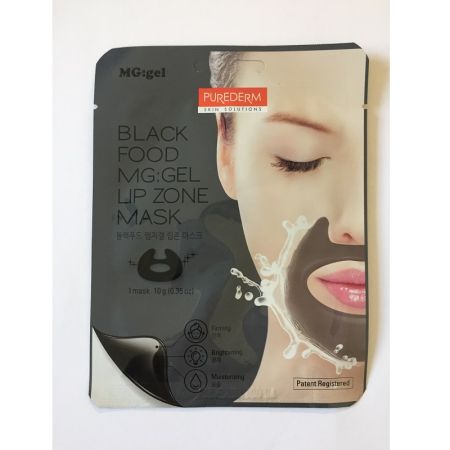 Masca tip MG: gel Black Food Complex, fermitate si luminozitate pentru pielea din jurul buzelor, 10 g, Purederm