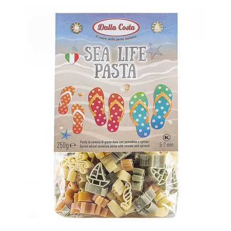 Paste din grau dur tricolore Sea Life, 250 g, Dalla Costa