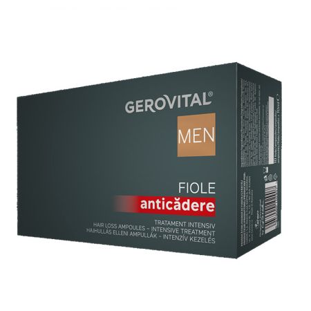 Tratament intensiv anticadere Men, 10 fiole x10 ml, Gerovital