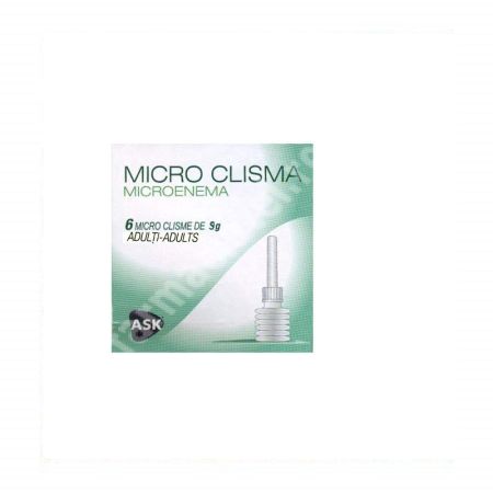 Microclisma pentru adulti Microenema, 6 flacoane, Miniclis