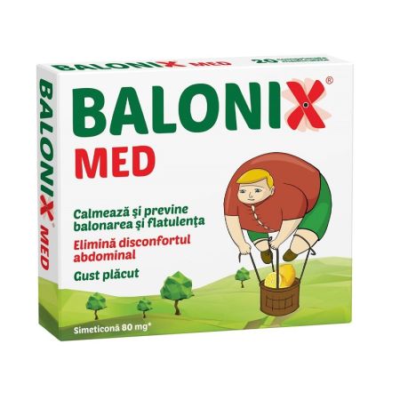 Balonix Med, 10 comprimate masticabile, Fiterman
