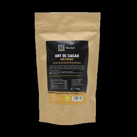 Pudra de cacao Raw Ecologic, 125 gr, Biosof