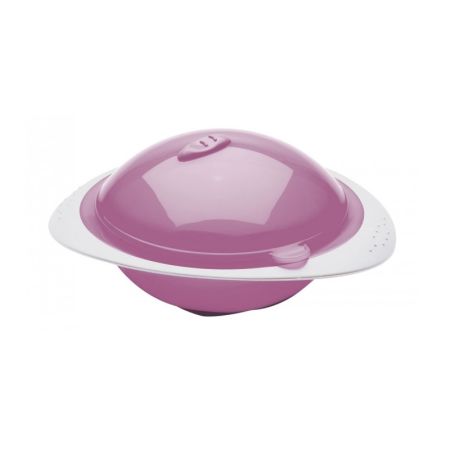 Castron cu capac pentru microunde, Orchid Pink, Thermobaby
