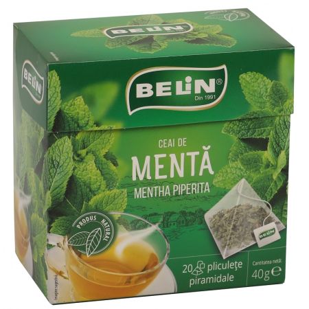 Ceai de menta, 20 doze piramidale, Belin