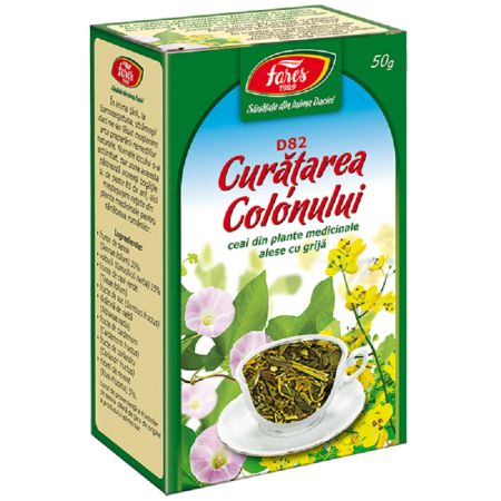 Ceai curatare colon, 50 g, Fares