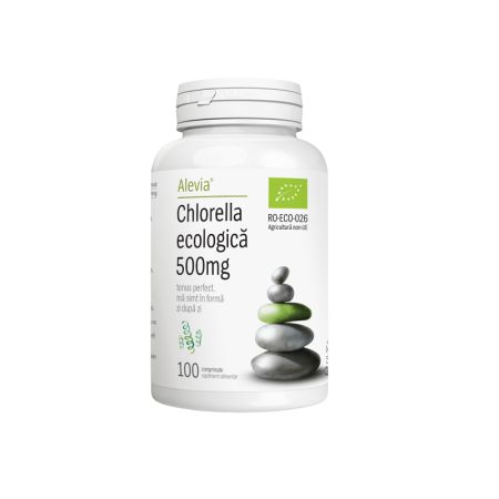 Chlorella ecologica, 500mg, 100cps, Alevia