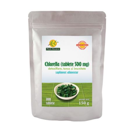 Chlorella 500 mg, 300 tablete, Phyto Biocare