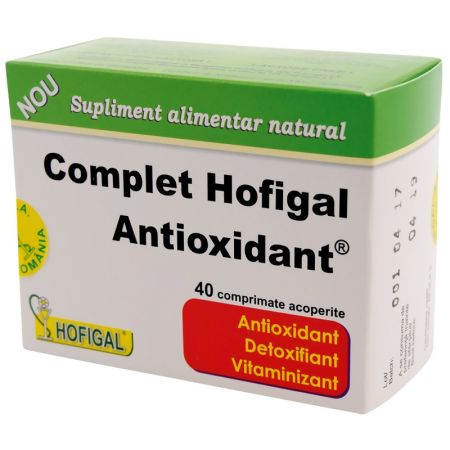 Complex antioxidant, 40 comprimate, Hofigal
