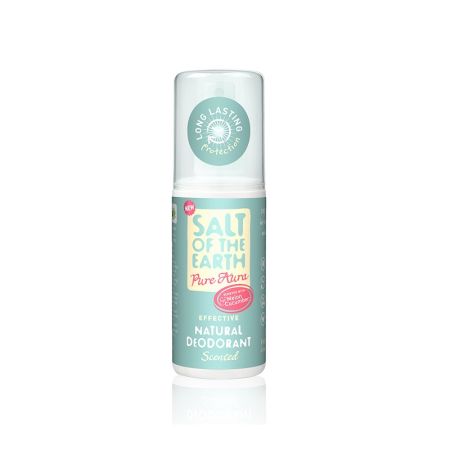 Deodorant spray cu pepene si castravete, Salt Of The Earth Pure Aura, 100 ml, Crystal Spring