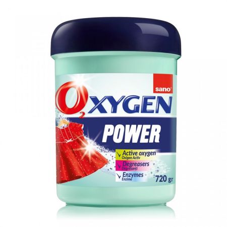 Detergent pudra pentru rufe, Oxygen Power, 720 gr, Sano Oxygen