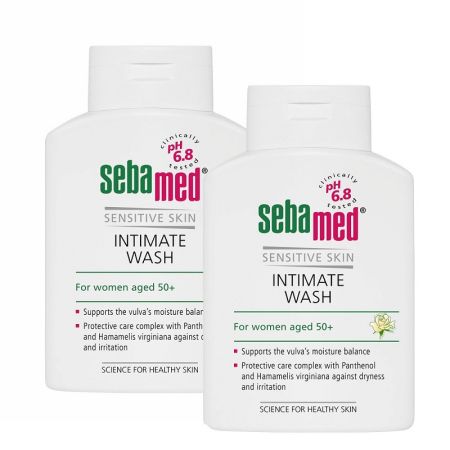 Gel dermatologic pentru igiena intima feminina, 50+ ani, 200 ml (1+1), Sebamed