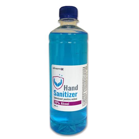 Igienizant pentru maini, 70% alcool, 500 ml, Chemx