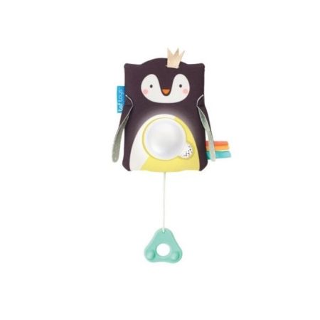 Jucarie multifunctionala cu inel gingival, Pinguinul Prince, Taf Toys