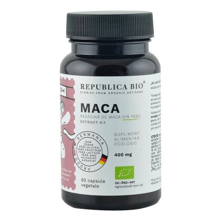 Maca, 400 mg, 60 capsule, Republica Bio