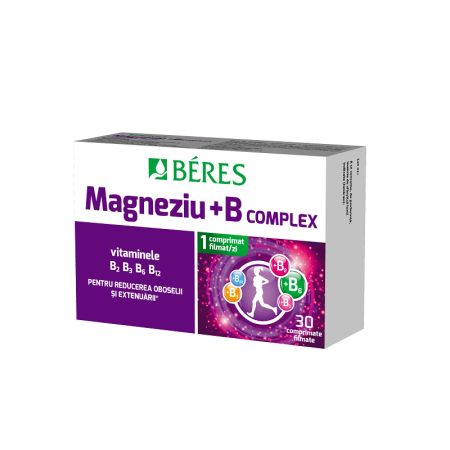 Magneziu+B Complex, 30 comprimate filmate, Beres
