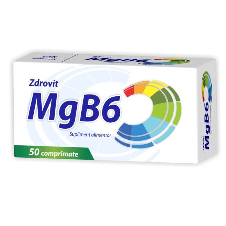 Magneziu B6, 50 comprimate, Zdrovit