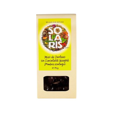 Miez de dovleac Bio cu ciocolata neagra, 75 g, Solaris
