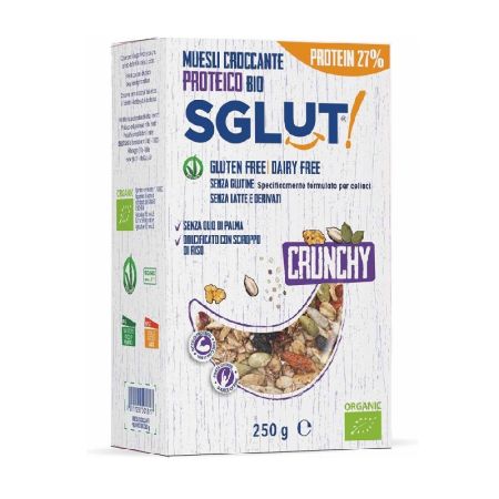Musli crocant proteic fara Gluten, Bio, 250 g
