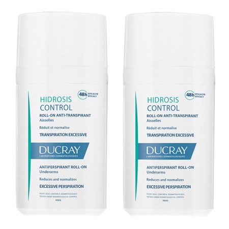 Pachet Roll-on anti-perspirant Hidrosis Control, 40 ml + 50% reducere la al doilea produs 40 ml, Ducray