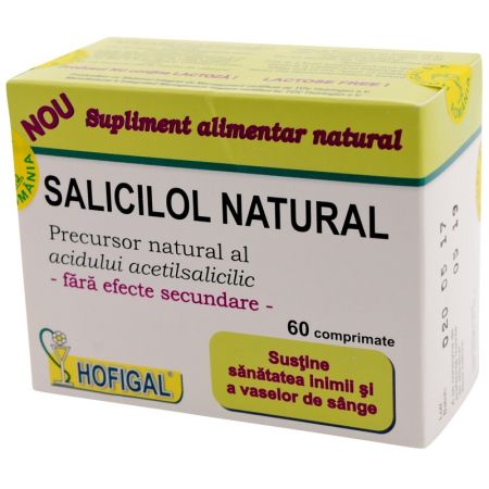 Salicilol natural, 60 comprimate, Hofigal