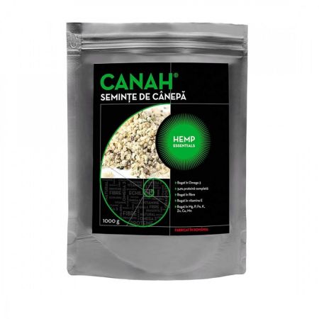 Seminte decorticate de canepa, 1000 g, Canah